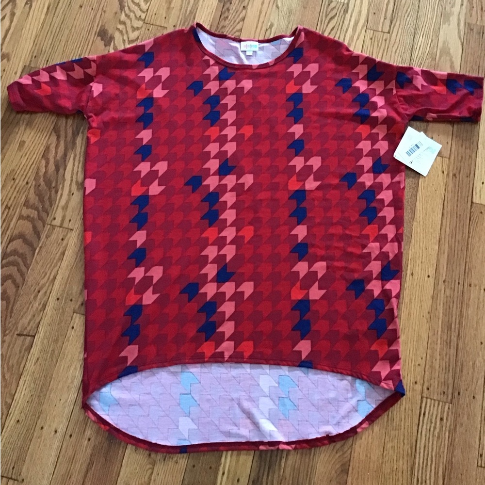 LuLaRoe Red and Blue Tee #23